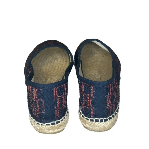 CAROLINA HERRERA RED LOGO ESPADRILLE SIZE 8/9 - Picture 3 of 5